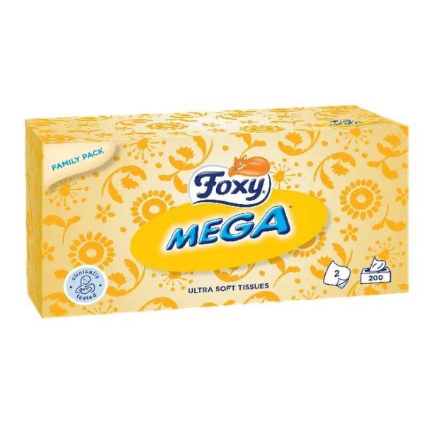 Chusteczka Kosmetyczna Foxy Mega 200 szt