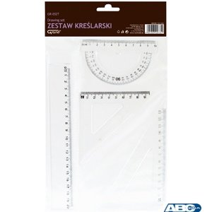 Zestaw geometryczny GR-032T, przezroczysty GRAND 130-1602