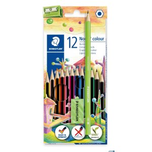 Kredki szkolne Noris Colour, 12 kol.  +  ołówek  +  gumka  +  temperówka, Staedtler S 185 C12 SET6