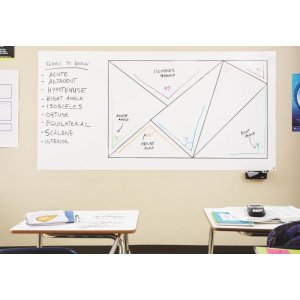 Suchościeralna folia w rolce POST-IT® Dry Erase (DEF6X4-EU), 122x183cm, biała