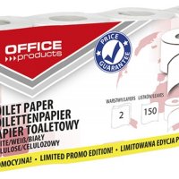 Papier toaletowy celulozowy OFFICE PRODUCTS, 2-warstwowy, 150 listków, 15m, 8szt., biały