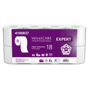 Papier Toaletowy celulozowy VELVET Expert, 3-warstwowy, 8szt., biały