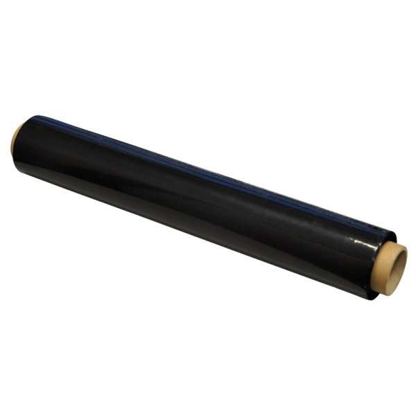 Folia stretch Q-CONNECT, 1,2kg, 23mikr., czarna