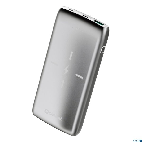 Powerbank, przenośna ładowarka Platinet QI WIRELESS CHARGING 10W Type-C PD Quick Charge 3.0 10000 mAh PMPB10QIBP