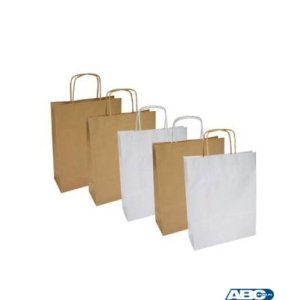 Torba papierowa ECOBAG 180x80x225 mm brązowa 10232030000 ekologiczna