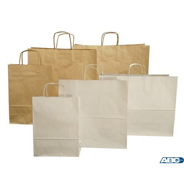 Torba papierowa ECOBAG 240x110x310mm brązowa E1001300 ekologiczna