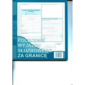 505-2Z Polecenie wyjazdu służbowego za granicę 2 / 3 A4