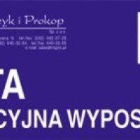 346-3 Druk KEW Karta ewid.wypo wyposażenia(50) MICHALCZYK i PROKO