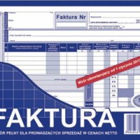 103-3E Faktura VAT netto (pełna) A5 oryginał+kopia  MICHALCZYK i PROKOP