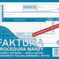 195-3E Faktura procedura marży towary używane A5 (o+1k) MICHALCZYK