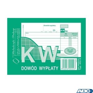 402-5 KW Dowód Wypłaty, A6 80 kartek, MICHALCZYK&PROKOP