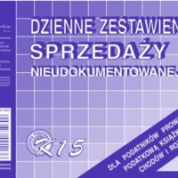 K-15 Dzienne zest.sprzedaży księgowo nieudokumentowanej MICHALCZYK