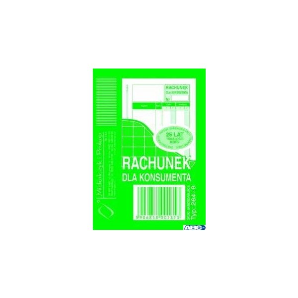 264-9 Rachunek MICHALCZYK&PROKOP A7 80 kartek (X)