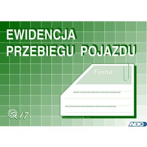 K17 Ewidencja przebiegu pojazdu (bez kosztów) A5 Michalczyk i Prokop