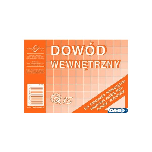 K-13 Dowód wewnętrzny A6 MICHALCZYK&PROKOP