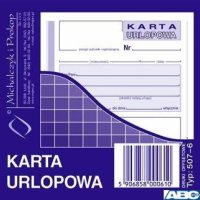 507-6 Karta urlopowa MICHALCZYK&PROKOP 2/3 A6 40 kartek