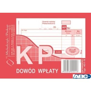 401-5 KP Dowód Wpłaty A6 80 kartek MICHALCZYK I PROKOP