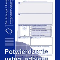 S-105-8 Potwierdzenie usługi odbioru nieczystości ciekłych oraz ich transportu do stacji zlewni 1/3 A4 MICHALCZYK I PROKOP