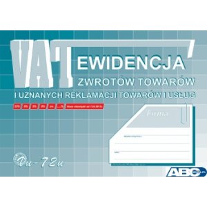 Vu72-u Ewid.VAT zwrot tow.i uznan.reklamacji A4 Michalczyk i Prokop