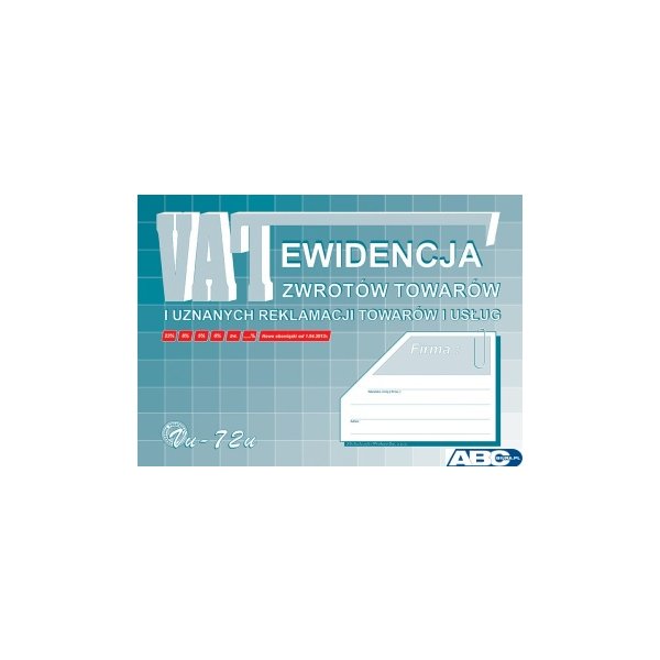 Vu72-u Ewid.VAT zwrot tow.i uznan.reklamacji A4 Michalczyk i Prokop