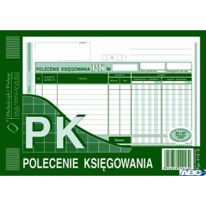 412-3 Polecenie księgowania A5(o + k) MICHALCZYK&PROKOP 80 kartek