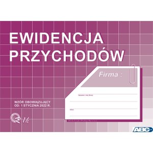 Ewidencja przychodów A5 R01-H  MICHALCZYK I PROKOP album / offset  (od 1 styczeń 2022)