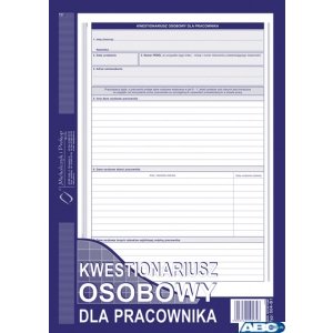 504-B1 Kwestionariusz osobowy dla pracownika (offset) Michalczyk i Prokop