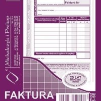 205-5E Faktura dla podatników zwolnionych z VAT A6 (o+1k) MICHALCZYK