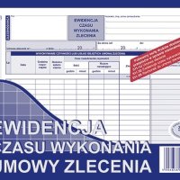 511-3E Ewidencja czasu wykonania zlecenia A5 offset MICHALCZYK&PROKOP