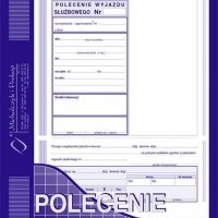 505-3 Polecenie wyjazdu służbowego MICHALCZYK&PROKOP A5 40 kartek