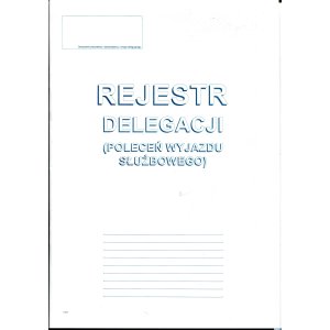 505-1R Rejestracja delegacji A4 (poleceń wyjazdu służbowego)