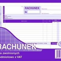 231-3 Rachunek A5 dla zw.z VAT (poziom)MICHALCZYK i PROKOP