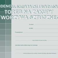 S-200-3 Ewidencja nabytych i wydanych toreb na zakupy z tworzyw sztucznych A5 MICHALCZYK I PROKOP