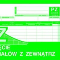 352-8 PZ przyjęcie materiałów z zewnątrz 1/3A4 80 kartek MICHALCZYK