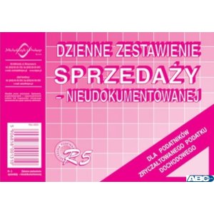 R5N_Dzienne zestawienie sprzedaży (nieudokumentowanej) A6 MICHALCZYK