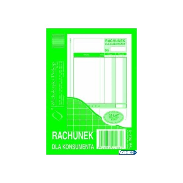 262-5 Rachunek dla konsumenta MICHALCZYK&PROKOP A6 80 kartek