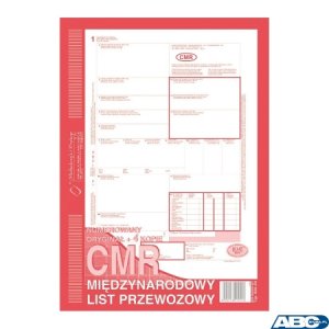 800-2N CMR numerowany międzynarodowy list przewozowy (1 + 3), A4 80 kartek, MICHALCZYK&PROKOP