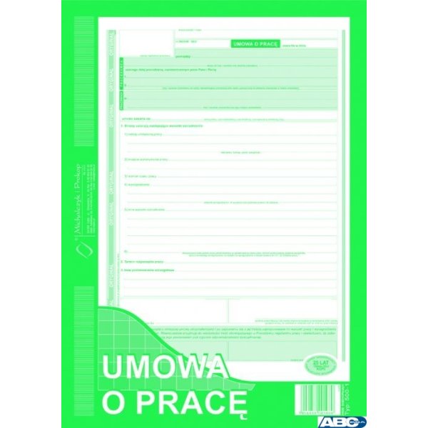 500-1N_Umowa o Pracę MICHALCZYK&PROKOP A4 40 kartek
