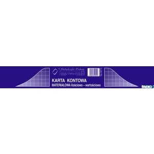 437-3 KK Karta kontowa A5 (a20 MICHALCZYK I PROKOP