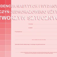 S-210-3 Ewidencja nabytych i wydanych naczyń jednorazowego użytku z tworzyw sztucznych A5 MICHALCZYK I PROKOP