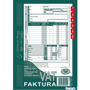 124-3E Faktura VAT brutto A5piN! (pion-upr.)MICHALCZYK I PROKOP