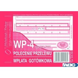 445-5M Polecenie przelewu (1 + 3) A6 80kartek MICHALCZYK&PROKOP