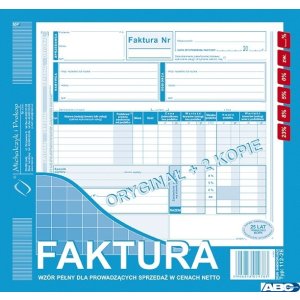 112-2E Faktura z osobnym wskazaniem nabywcy i odbiorcy 2 / 3A4 MICHALCZYK