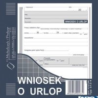 513-4 WU Wniosek o udz.urlopu 2/3 A5 MICHALCZYK I PROKOP