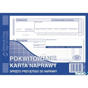 600-3 Pokwit-karta napr.sprzet MICHALCZYK