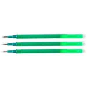 Wkład do długopisu wymazywalnego Q-CONNECT, 1,0mm, 3szt., zawieszka, zielony