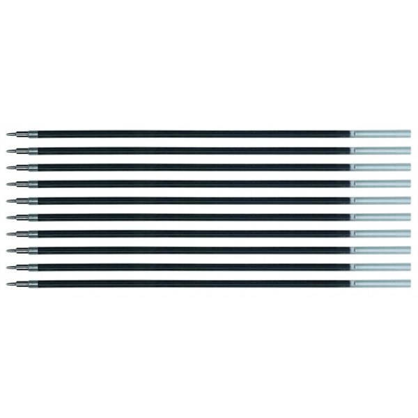 Wkład do długopisu żelowo-fluidowego Q-CONNECT 0,5mm, czerwony, 10szt.