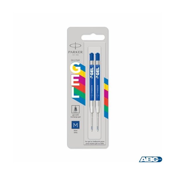 Wkłady żelowe ECONOMY (plastikowa obudowa, metalowa końcówka M) niebieskie 2szt 2136210 PARKER