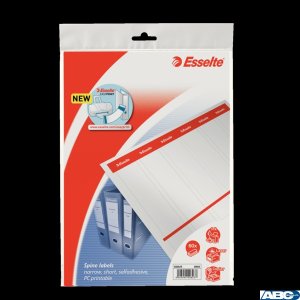 Etykiety do segregatorów 36x192mm(10x6) białe samop. ESSELTE 20823