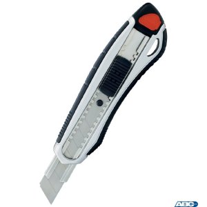 Nóż do papieru GR-8100 ALUMINIOWY, mix kolorów, 18 mm GRAND 130-1657